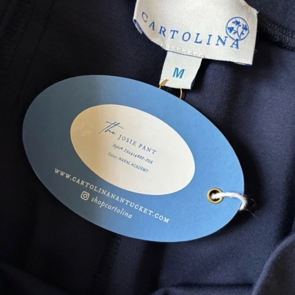 Cartolina NWT The Josie Navy Ponte Pant Medium M - Picture 7 of 8